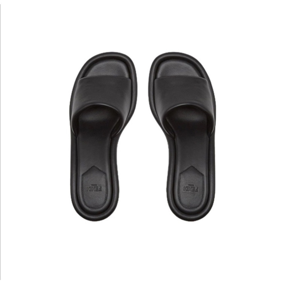 New! Fendi FF Baguette Motif Wide-Band Slides-6.5 - Picture 5 of 9